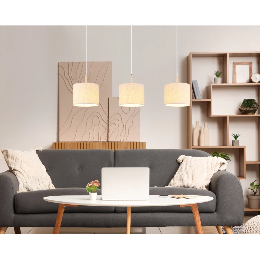 Globo - Závesný luster na lankách 3xE27/40W/230V