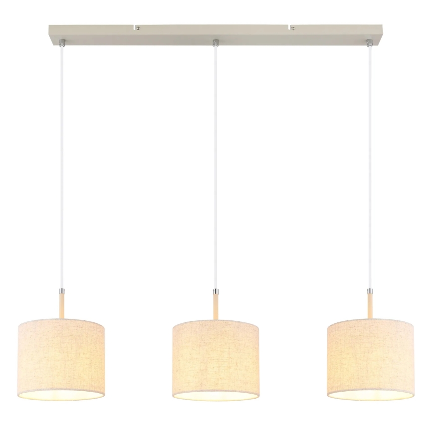 Globo - Závesný luster na lankách 3xE27/40W/230V