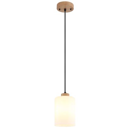 Globo - Luster na lanku 1xE27/60W/230V béžová/biela