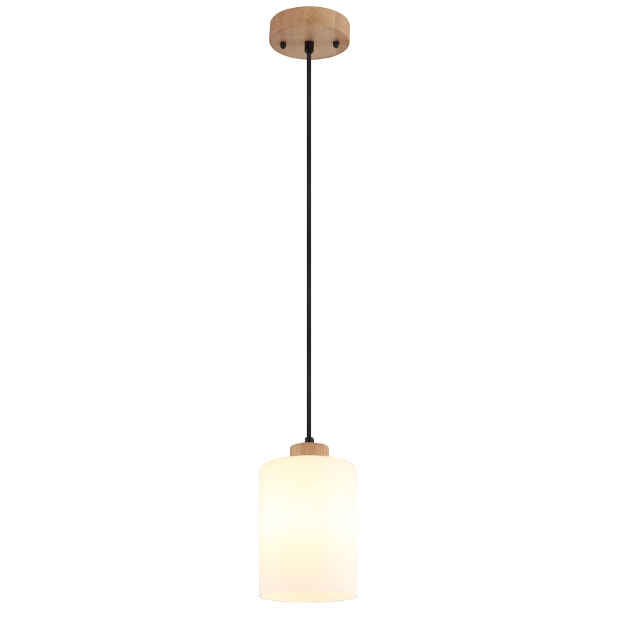 Globo - Luster na lanku 1xE27/60W/230V béžová/biela