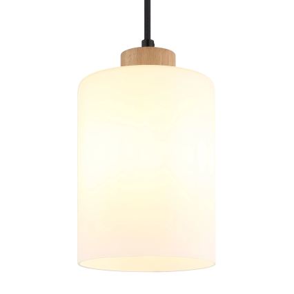 Globo - Luster na lanku 1xE27/60W/230V béžová/biela