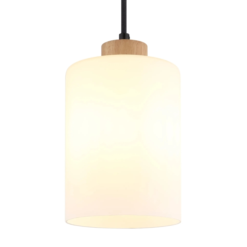 Globo - Luster na lanku 1xE27/60W/230V béžová/biela