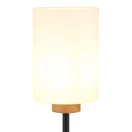 Globo - Stojacia lampa 1xE27/60W/230V čierna/biela