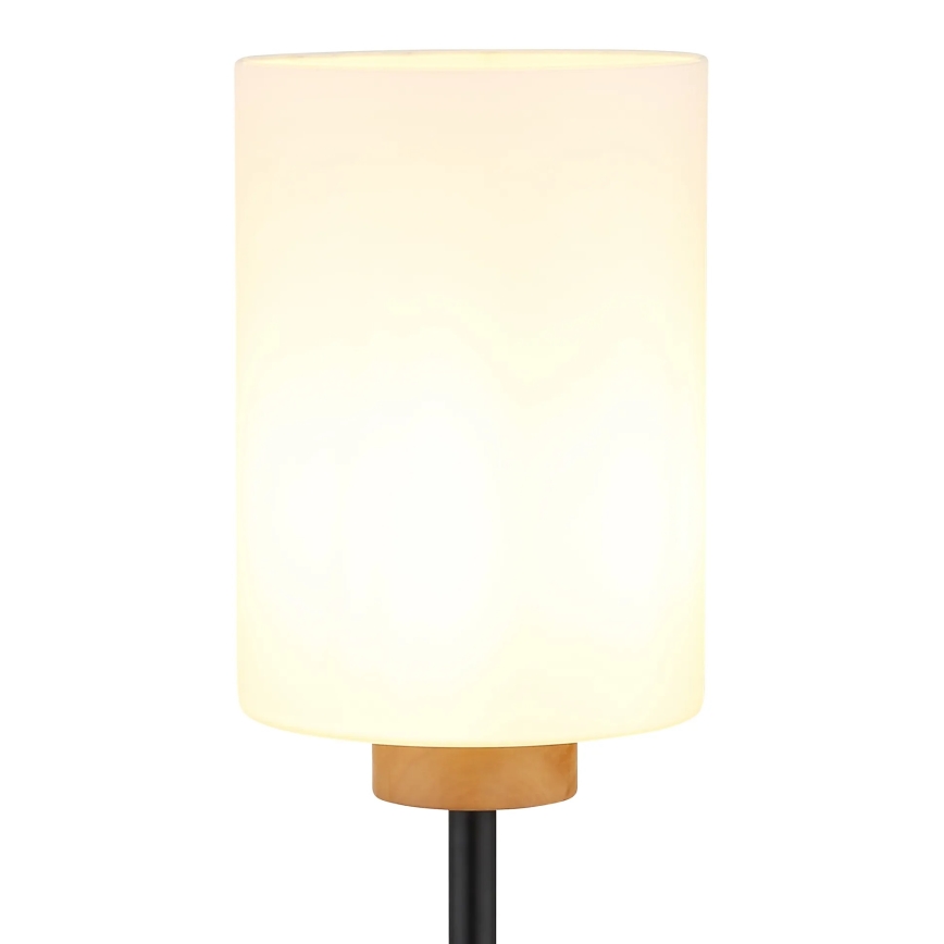 Globo - Stojacia lampa 1xE27/60W/230V čierna/biela
