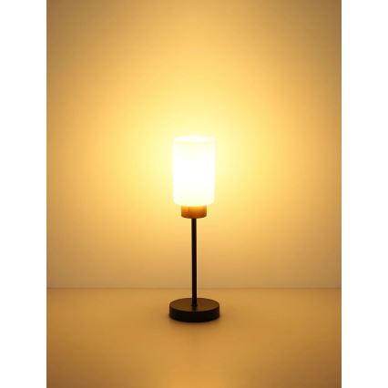 Globo - Stolová lampa 1xE27/60W/230V čierna/biela