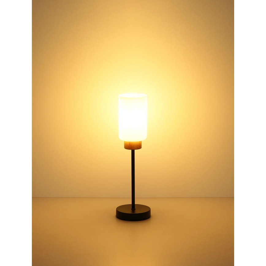 Globo - Stolová lampa 1xE27/60W/230V čierna/biela