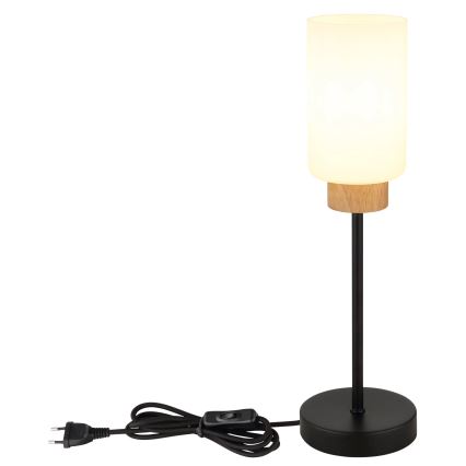 Globo - Stolová lampa 1xE27/60W/230V čierna/biela