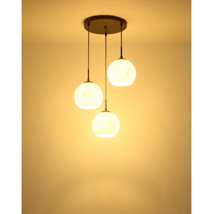 Globo - Závesný luster na lankách 3xE27/60W/230V pr. 42,5 cm