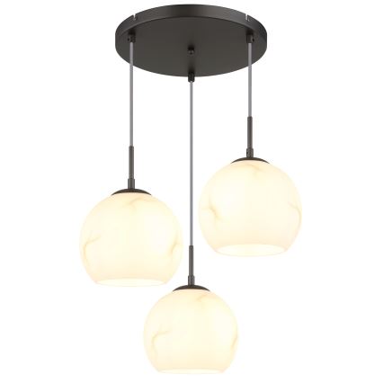 Globo - Závesný luster na lankách 3xE27/60W/230V pr. 42,5 cm