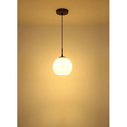 Globo - Závesné svietidlo na lanku 1xE27/60W/230V pr. 20 cm
