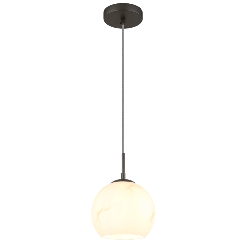 Globo - Závesné svietidlo na lanku 1xE27/60W/230V pr. 20 cm