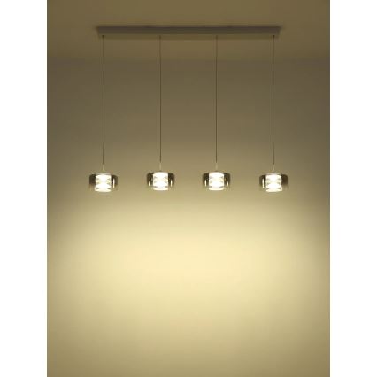 Globo - LED závesné svietidlo na lankách LED/24W/230V biela/dymová