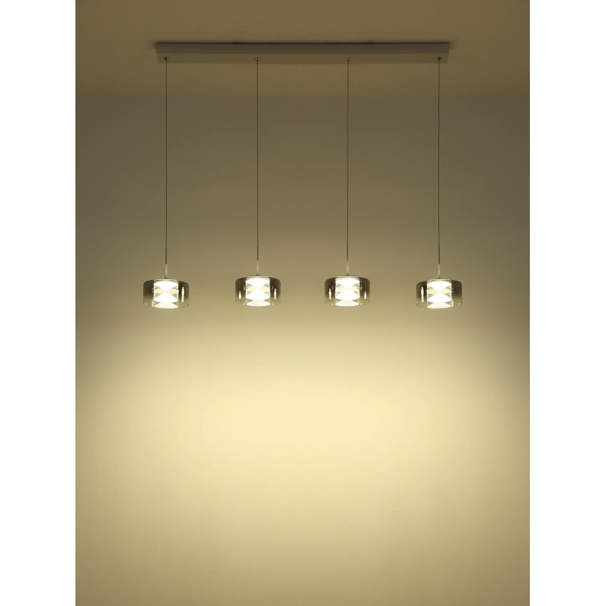 Globo - LED závesné svietidlo na lankách LED/24W/230V biela/dymová