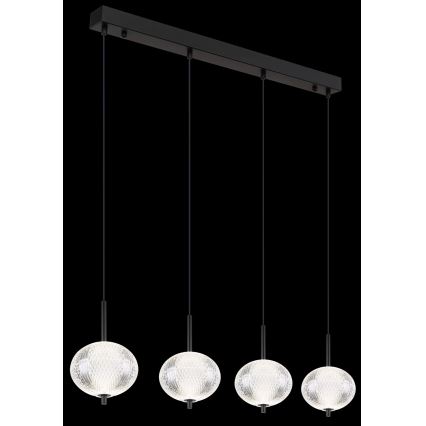 Globo - LED Luster na lanku 4xLED/5,75W/230V 3000/4500/6500K