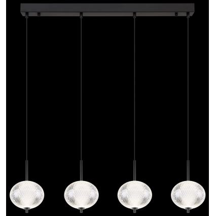 Globo - LED Luster na lanku 4xLED/5,75W/230V 3000/4500/6500K