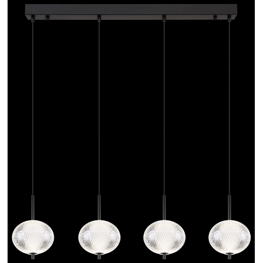 Globo - LED Luster na lanku 4xLED/5,75W/230V 3000/4500/6500K