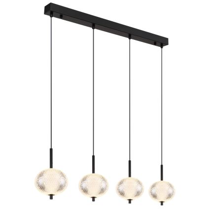 Globo - LED Luster na lanku 4xLED/5,75W/230V 3000/4500/6500K