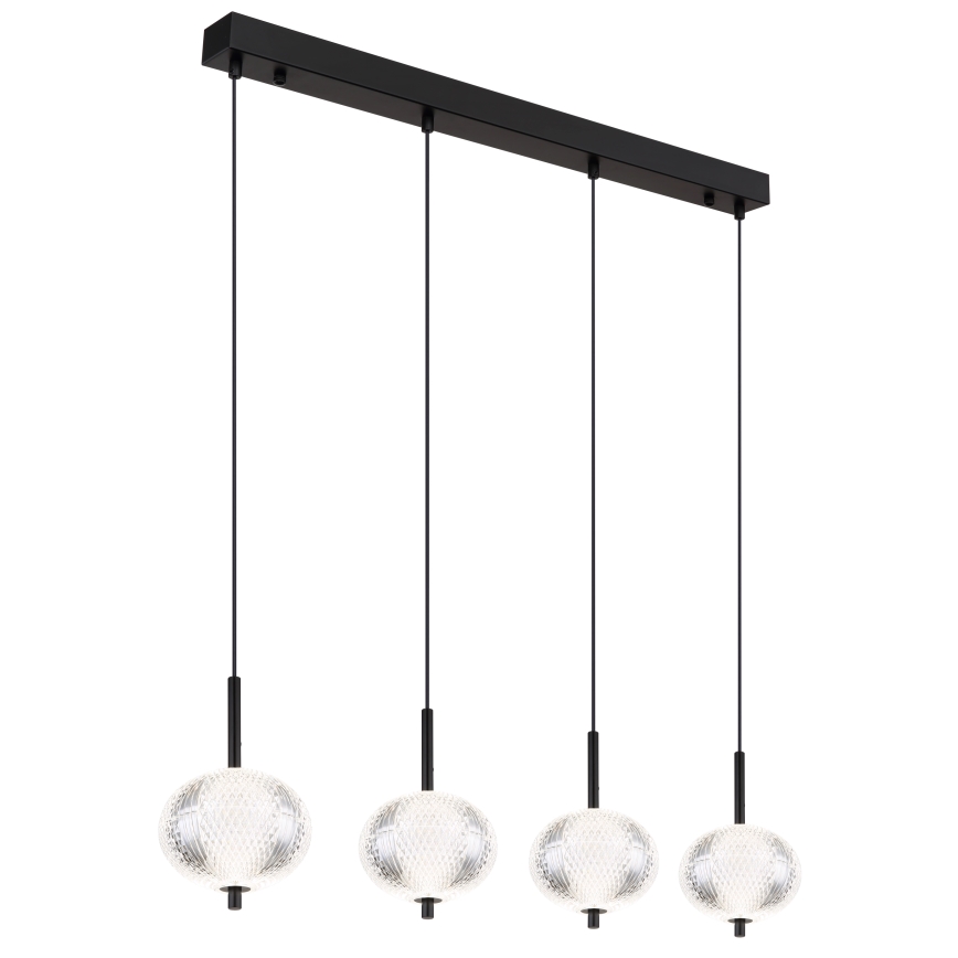 Globo - LED Luster na lanku 4xLED/5,75W/230V 3000/4500/6500K