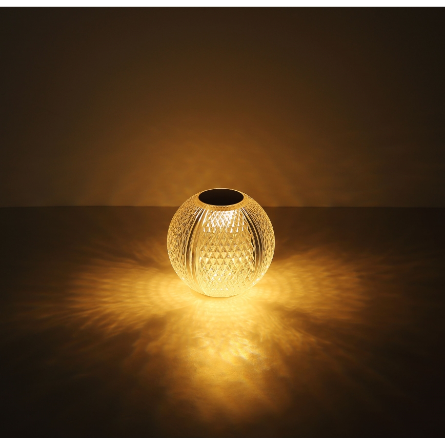 Globo - LED Stmievateľná dotyková stolná lampa LED/2W/5V 1200 mAh USB číra