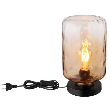 Globo - Stolná lampa 1xE27/60W/230V hnedá