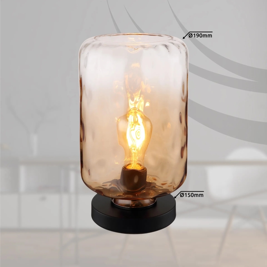Globo - Stolná lampa 1xE27/60W/230V hnedá
