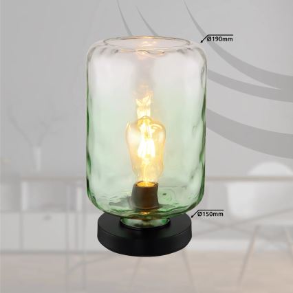 Globo - Stolná lampa 1xE27/60W/230V zelená