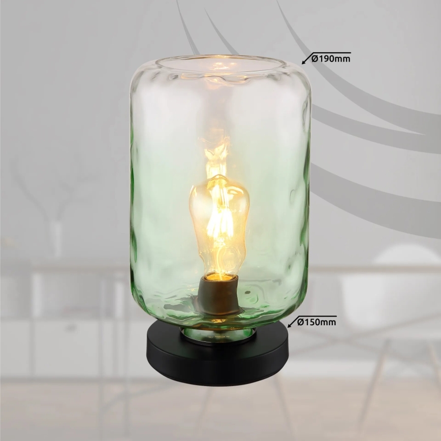 Globo - Stolná lampa 1xE27/60W/230V zelená