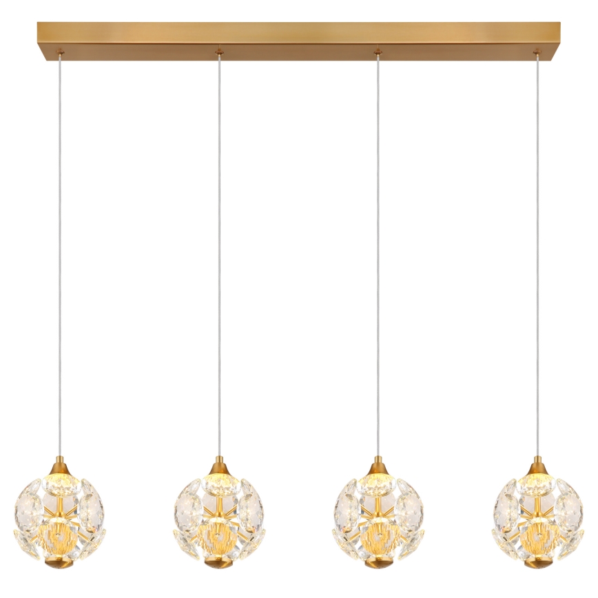 Globo - LED luster na lanku LED/32W/230V 3000K zlatý