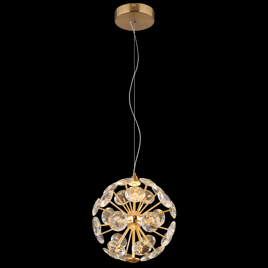Globo - LED luster na lankách LED/12W/230V 3000K zlatý