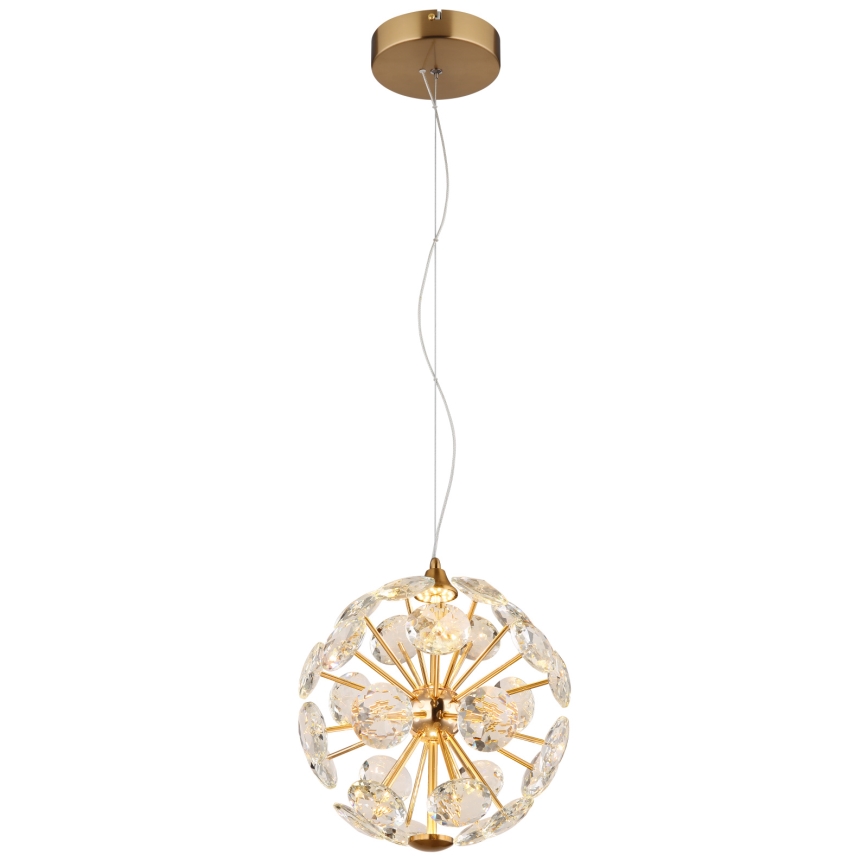 Globo - LED luster na lankách LED/12W/230V 3000K zlatý