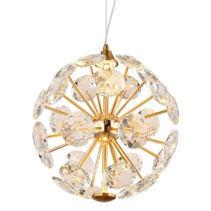 Globo - LED luster na lankách LED/12W/230V 3000K zlatý