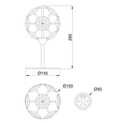 Globo - LED stolová lampa LED/8W/230V
