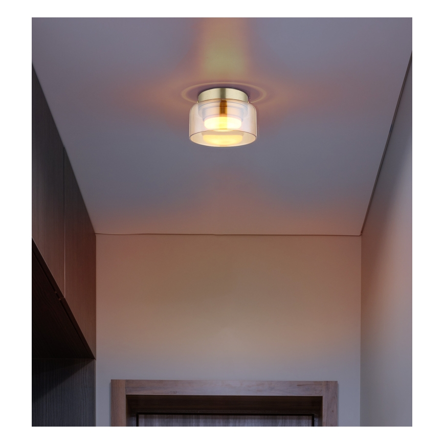 Globo - LED Stropné svietidlo 1xGX53/6W/230V pr. 13 cm dymová/hnedá
