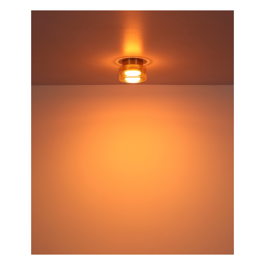 Globo - LED Stropné svietidlo 1xGX53/6W/230V pr. 13 cm dymová/hnedá
