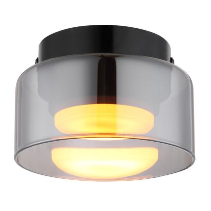Globo - LED Stropné svietidlo 1xGX53/6W/230V pr. 13 cm dymová/čierna