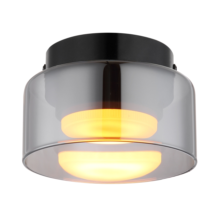 Globo - LED Stropné svietidlo 1xGX53/6W/230V pr. 13 cm dymová/čierna