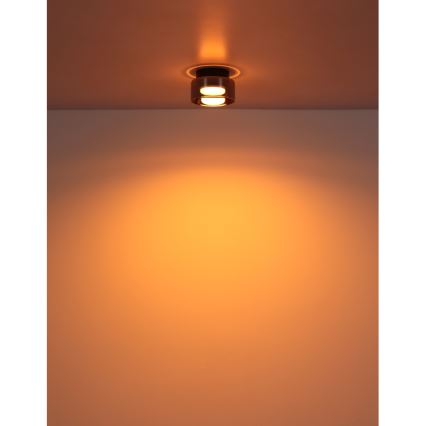 Globo - LED Stropné svietidlo 1xGX53/6W/230V pr. 13 cm dymová/čierna