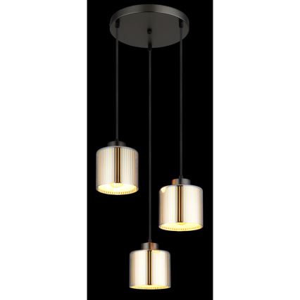 Globo - Luster na lanku 3xE27/60W/230V lesklý chróm pr. 33 cm