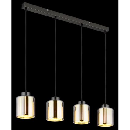 Globo - Luster na lanku 4xE27/60W/230V lesklý chróm