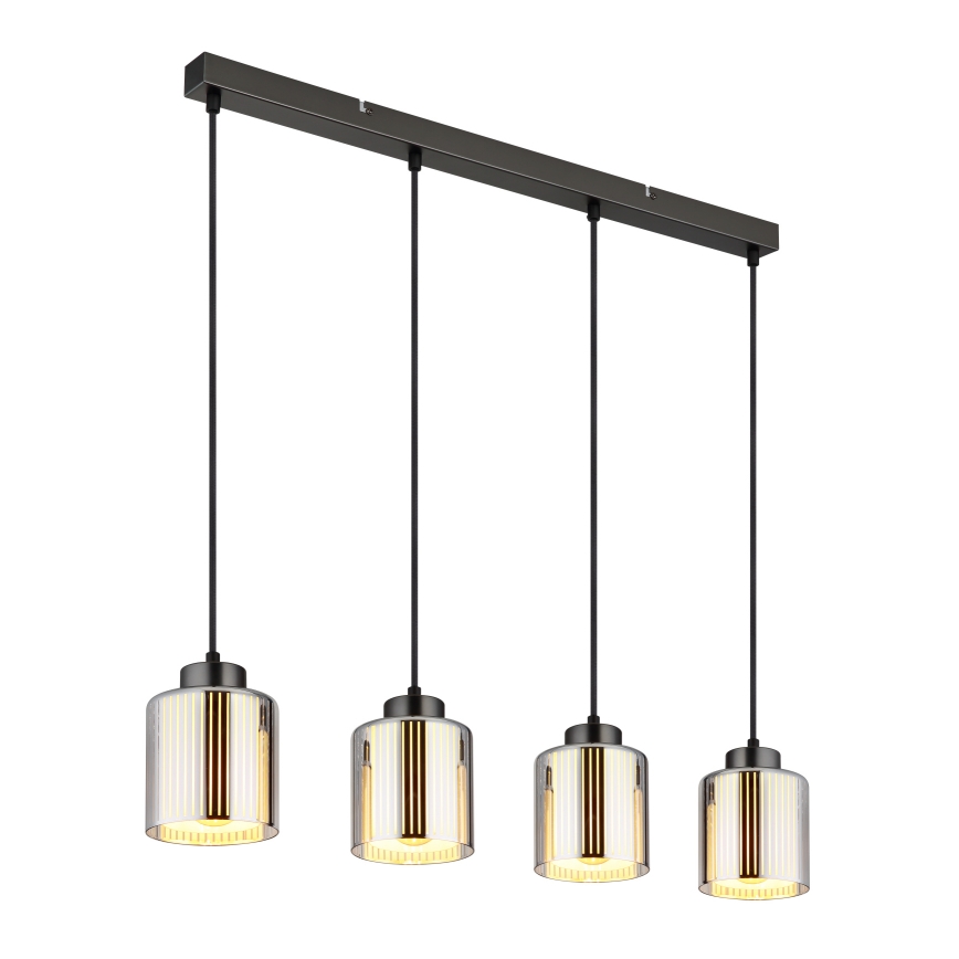 Globo - Luster na lanku 4xE27/60W/230V lesklý chróm