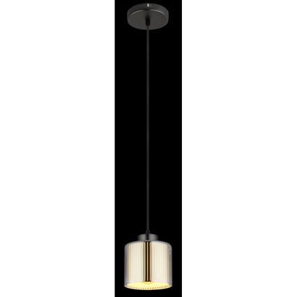 Globo - Luster na lanku 1xE27/60W/230V lesklý chróm pr. 14 cm