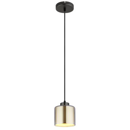 Globo - Luster na lanku 1xE27/60W/230V lesklý chróm pr. 14 cm