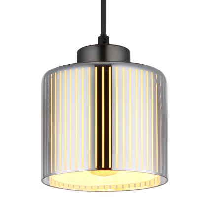Globo - Luster na lanku 1xE27/60W/230V lesklý chróm pr. 14 cm