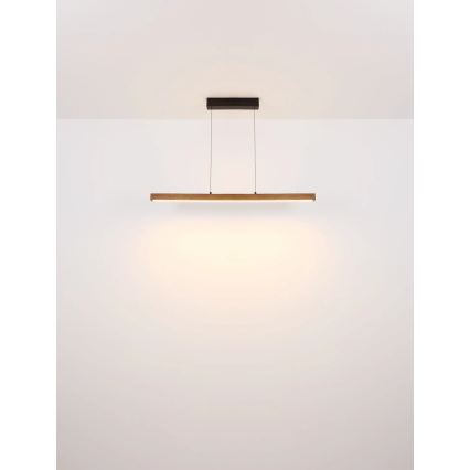 Globo - LED dotykový stlmiteľný luster na lanku LED/24W/230V + LED/3W 3000K hnedá