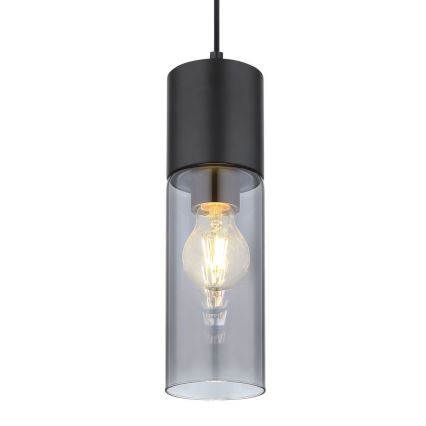 Globo - Luster na lanku 1xE27/25W/230V pr. 10,5 cm čierna