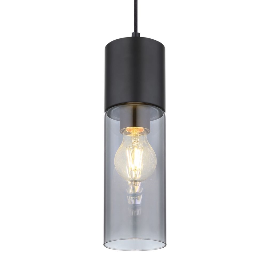 Globo - Luster na lanku 1xE27/25W/230V pr. 10,5 cm čierna