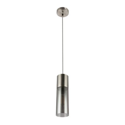 Globo - Luster na lanku 1xE27/25W/230V pr. 10,5 cm matný chróm