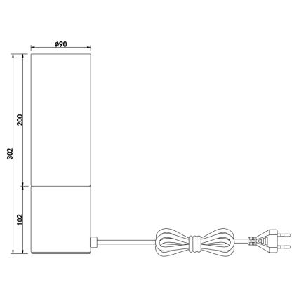 Globo - Dotyková stolná lampa 1xE27/25W/230V pr. 9 cm matný chróm