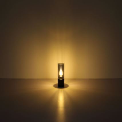 Globo - Dotyková stolná lampa 1xE27/25W/230V pr. 9 cm čierna