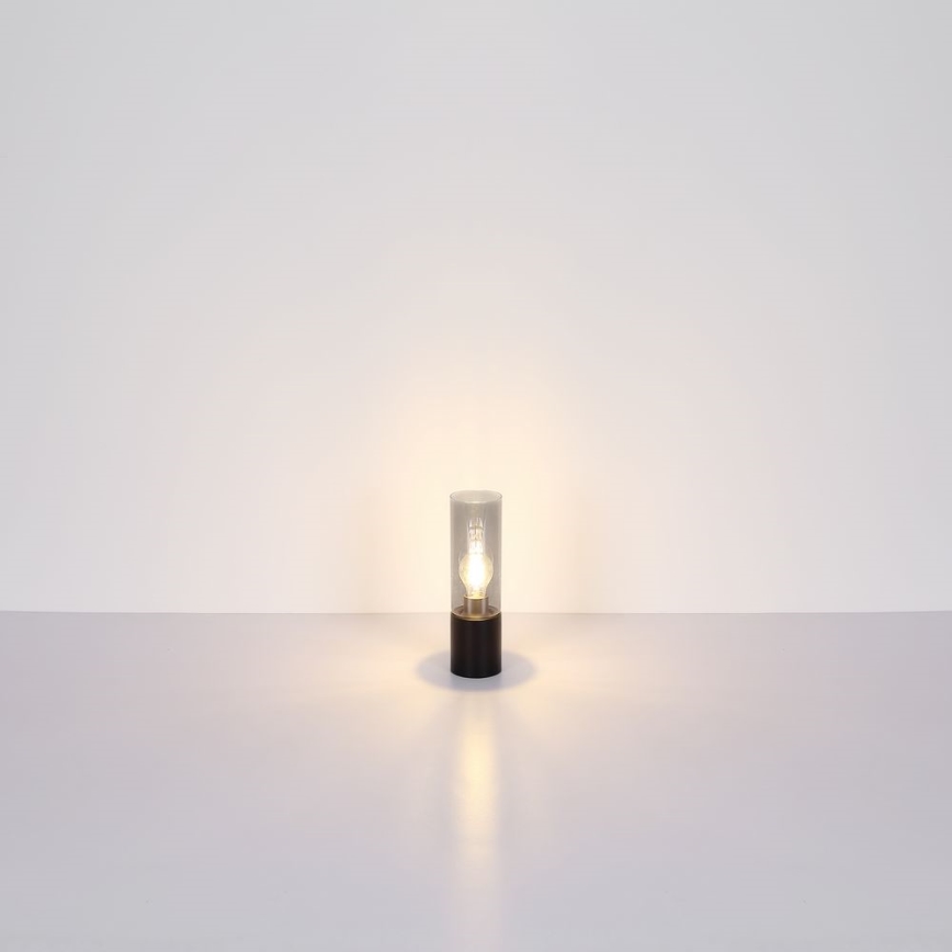 Globo - Dotyková stolná lampa 1xE27/25W/230V pr. 9 cm čierna